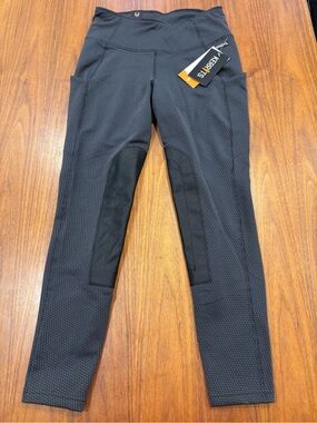 NWT Kerrits Fleece Lite II Riding Tights Breeches Houndstooth - Small